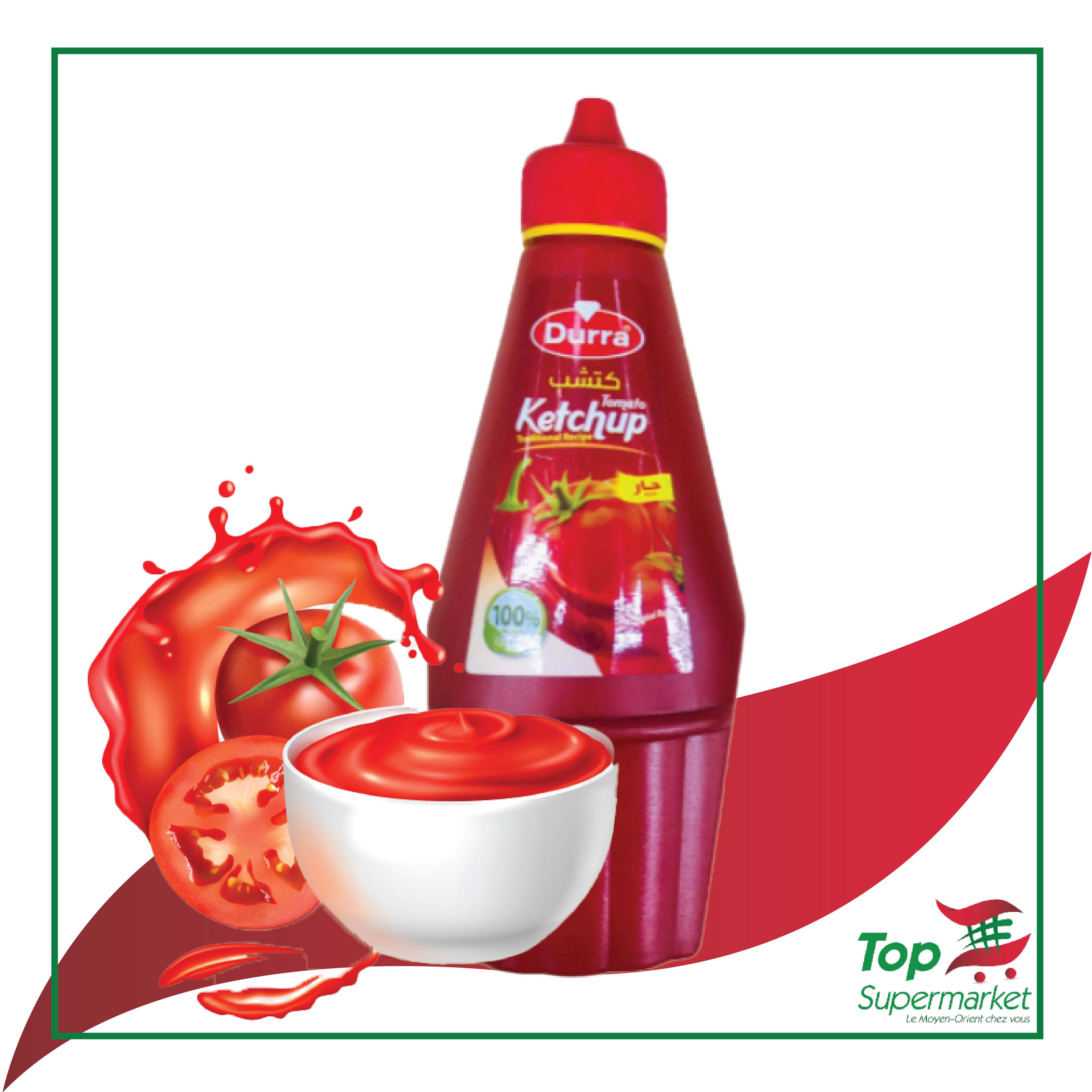 Durra Ketchup Hot Squeeze 500gr